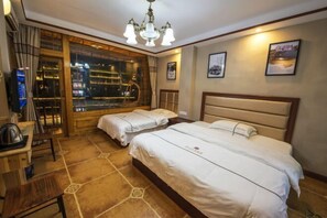 Room - Fenghuang Memory River View Inn - Near Ancient City & River View Balcony (Fenghuang County)