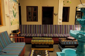 Lobby sitting area - Hostal de la Fuente (Antigua Guatemala)