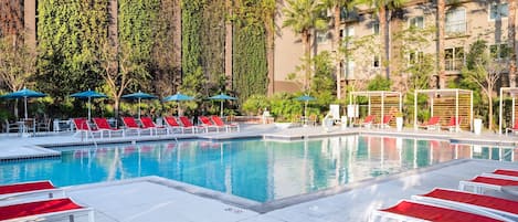 Piscine extérieure, piscine chauffée