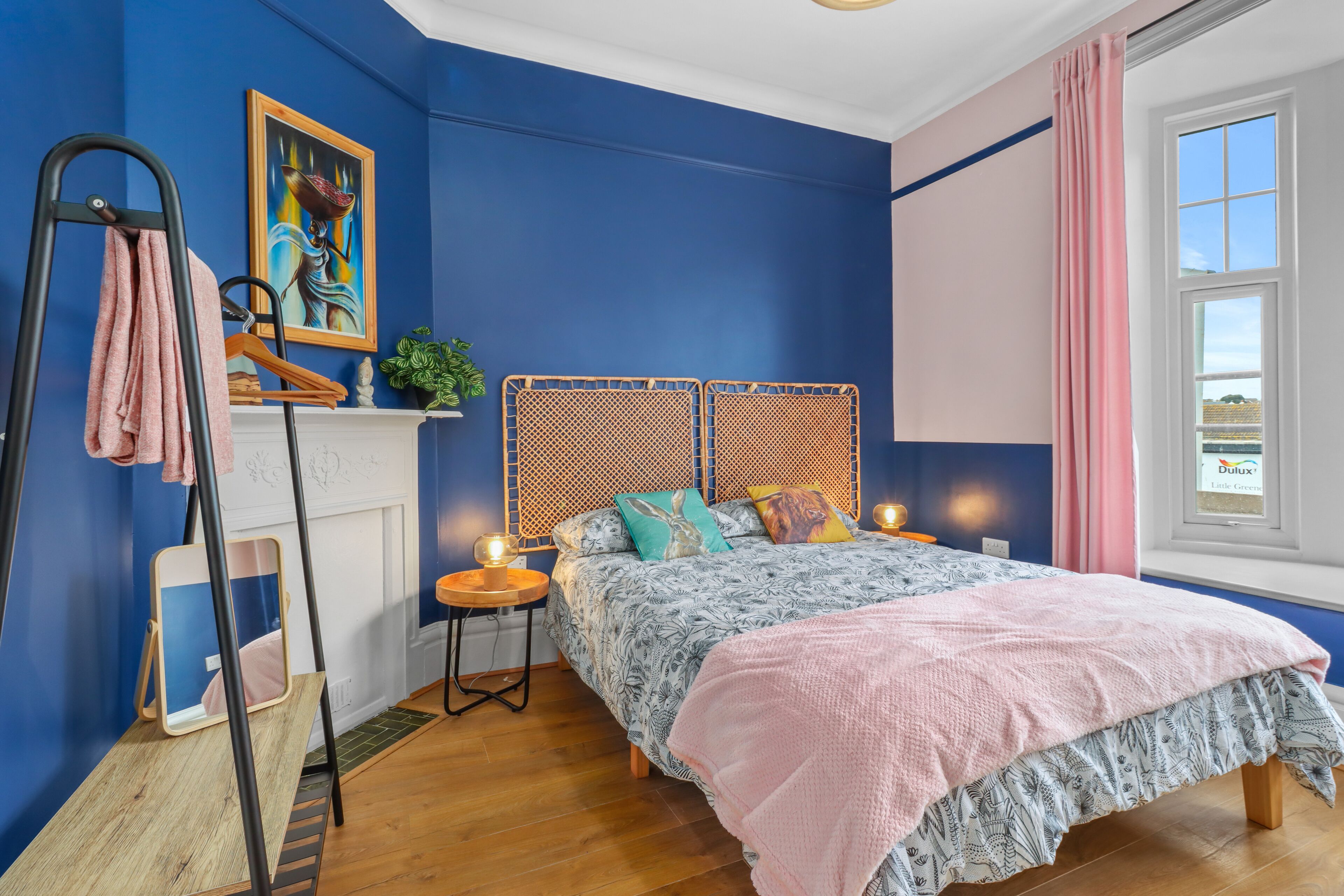 2 bedrooms, desk, iron/ironing board, travel crib