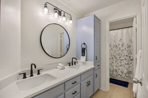 Shower, hair dryer