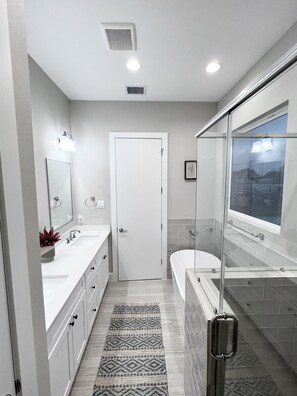 Towels, soap, toilet paper