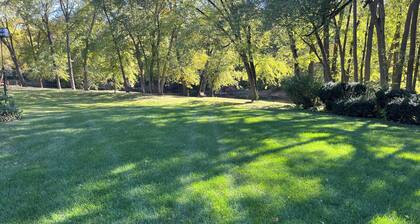 Beautiful ranch with walk out basement on the Tippecanoe river.