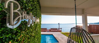 Luxury Waterfront Rockport Villa with private pool and fishing dock