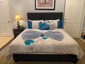 2 bedrooms, internet, bed sheets, wheelchair access