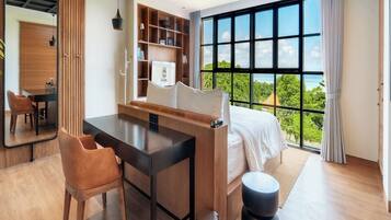 3 quartos, roupas de cama premium, frigobar, cofres nos quartos