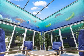 Outdoor dining - 'Cup of Sea' Heated pool house! 5 min walk to the Beach. (Fort Pierce)