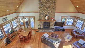 Smart TV, video library, stereo