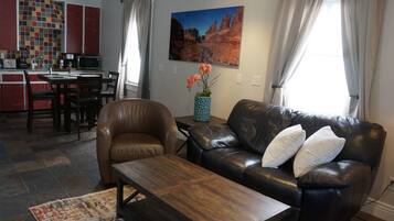 Smart TV, video games, DVD player, video library