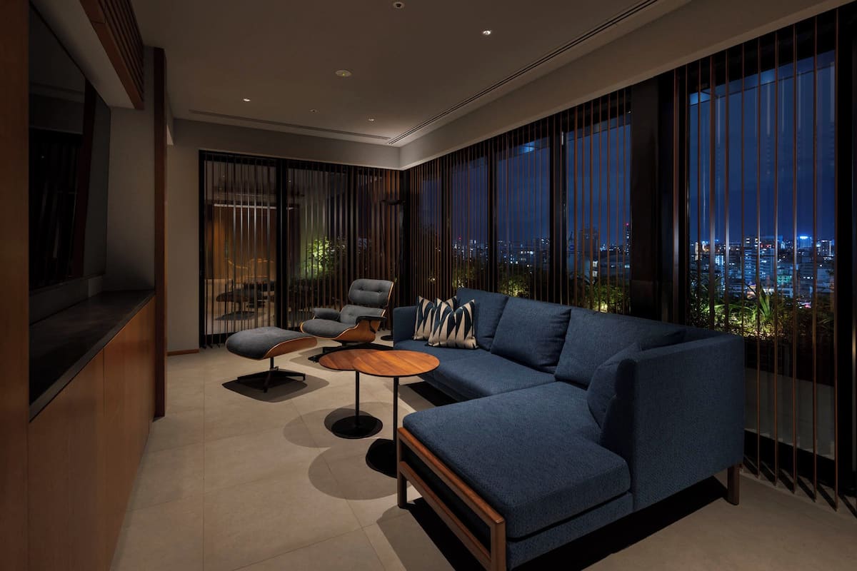 套房, 非吸煙房 (Penthouse, Top floor, private terrace) | 高級寢具、羽絨被、房內夾萬、遮光窗簾/窗簾