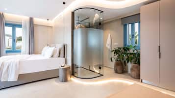 Honeymoon Suite with Plunge Pool & Sea View | 1 ๊ฐ์ ์นจ์ค, ๋ฏธ๋๋ฐ, ๊ฐ์ค ๋ด ๊ธ๊ณ , ๊ฐ๊ฐ ๋ค๋ฅธ ์คํ์ผ์ ์ธํ
๋ฆฌ์ด
