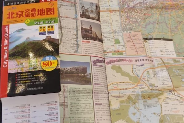 A travel guide with maps and text. - James Joyce Coffetel (Beijing Happy Valley Fatou Metro Station) (Beijing)