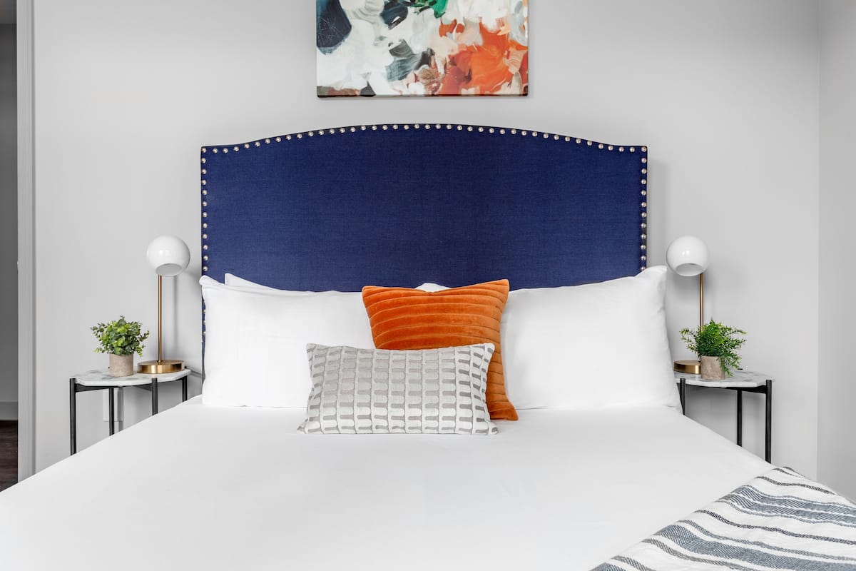 1 bedroom, iron/ironing board, bed sheets