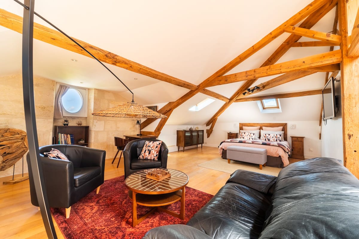 1 habitación y ropa de cama de alta calidad