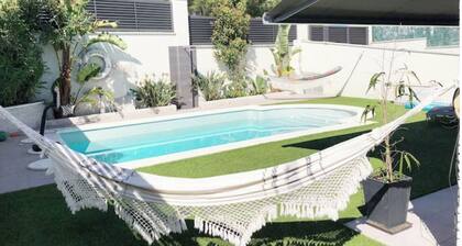 A step from Sitges - Fun big family villa with private pool & views