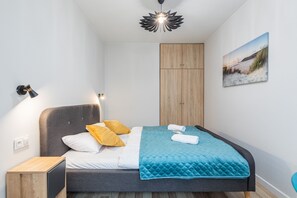 2 makuuhuonetta, vuodevaatteet