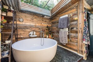 Shower, hair dryer, towels, soap - Relax in nature at this unique Snowdonia home (Ty'n-y-groes)