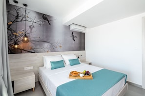 Appartement, baignoire à remous | 1 chambre, literie de qualité, coffre-fort, décor unique