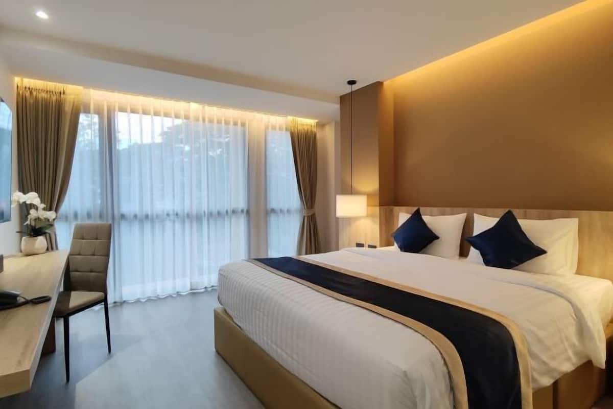 1 chambre, literie de qualité supérieure, couette en duvet d'oie