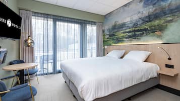 Comfort tweepersoonskamer, balkon (and Bathtub) | Een strijkplank/strijkijzer, gratis wifi, beddengoed