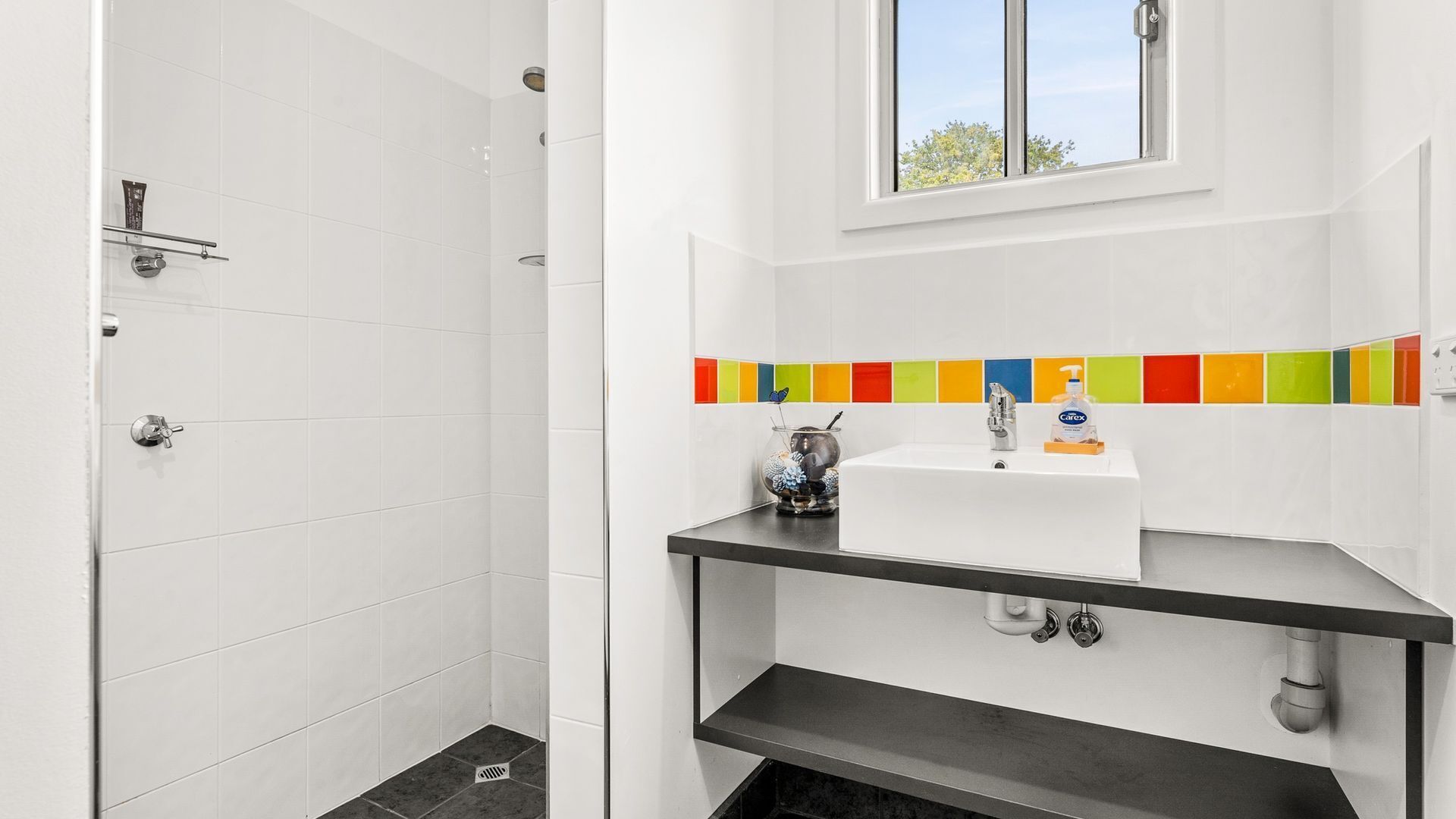 Regadera y secadora de cabello 