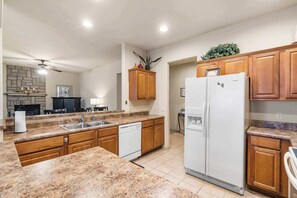 Condo, Multiple Beds, Patio, Garden View (Silver Dollar Hideaway) | Private kitchen | Coffee/tea maker