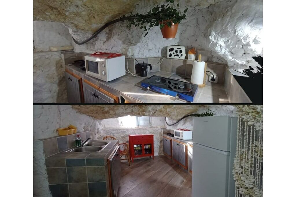 Microondas, parrilla de estufa, cafetera y tetera y tostadora 