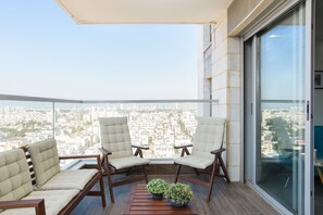 Deluxe-Apartment | Balkon