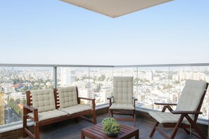 Deluxe-Apartment | Balkon