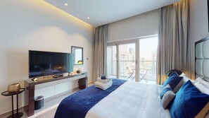 Comfort-Apartment | 1 Schlafzimmer, Zimmersafe, laptopgeeigneter Arbeitsplatz