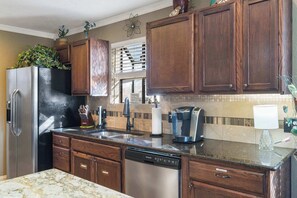 Condo, Multiple Beds, Fireplace, Golf View (Twedt's Retreat) | Private kitchen | Coffee/tea maker