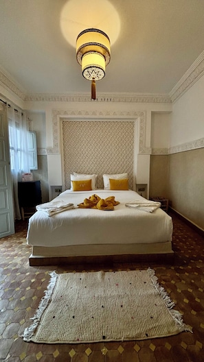 Superior Double Room, 1 Queen Bed, Allergy Friendly | Frette Italian sheets, premium bedding, down comforters - RIAD MAGNOLIA (Marrakech)