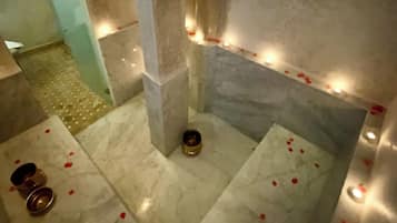 Turkish bath, body treatments, body scrubs, thalassotherapy, facials