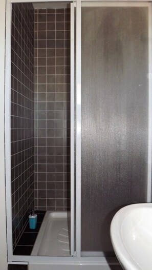 Apartment | Bathroom | Shower, hair dryer, towels