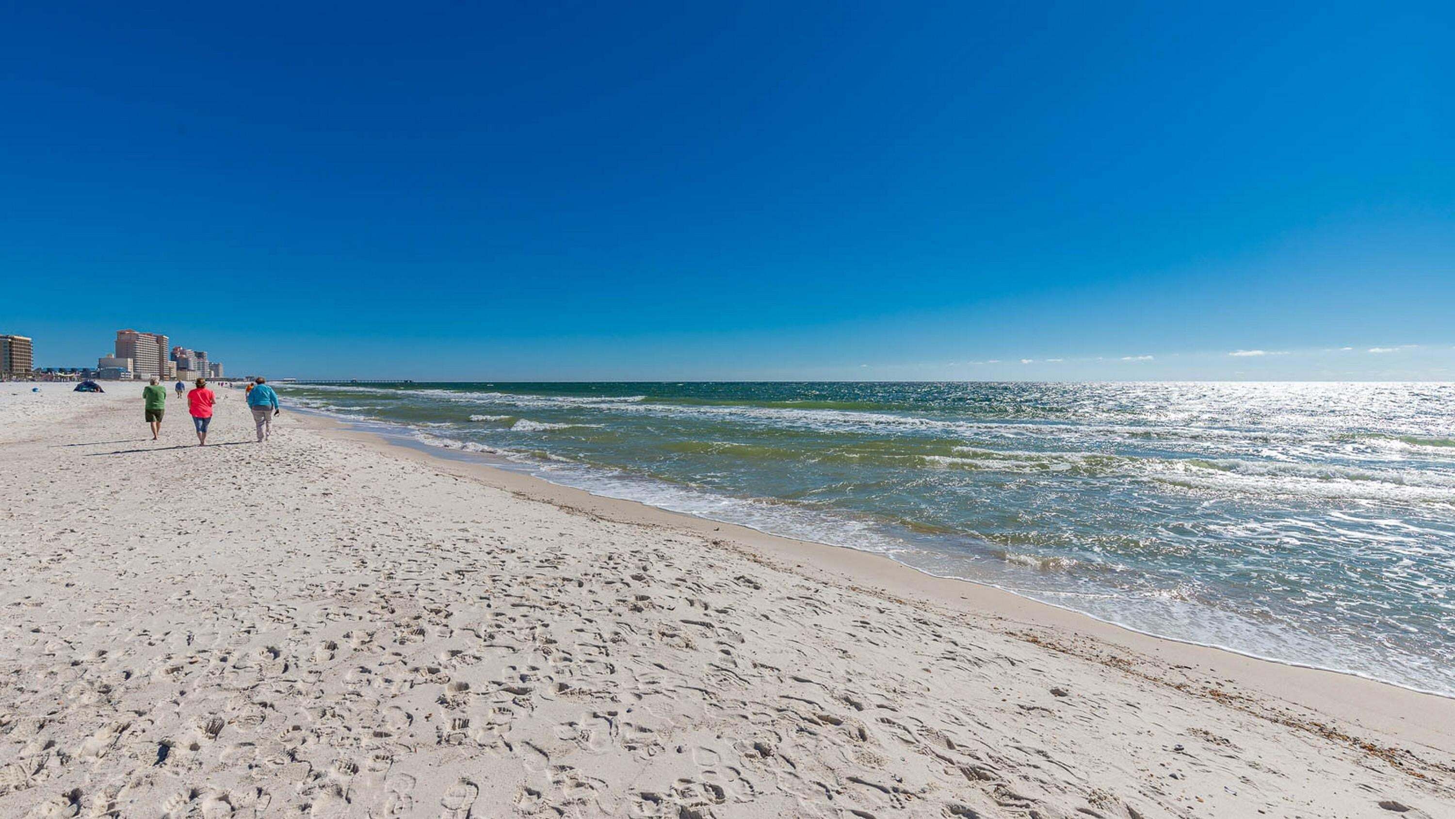 On the beach