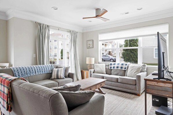 Condo, Multiple Beds, Kitchen, Garden View (Grande Getaway) | Living area - Grande Getaway Walking Distance to the Beach (Rehoboth Beach)