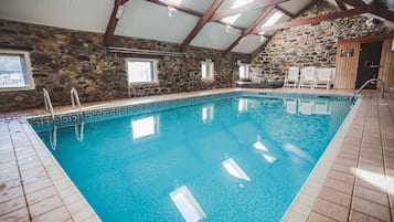 Indoor pool, a heated pool