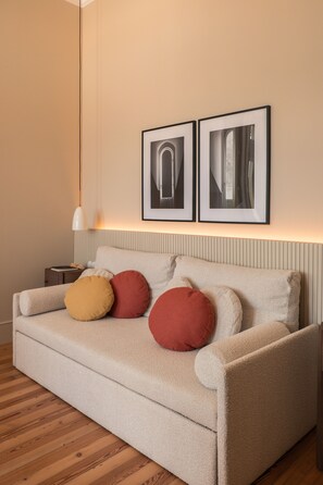 Signature Suite Monument View | Zona de estar | Una Smart TV