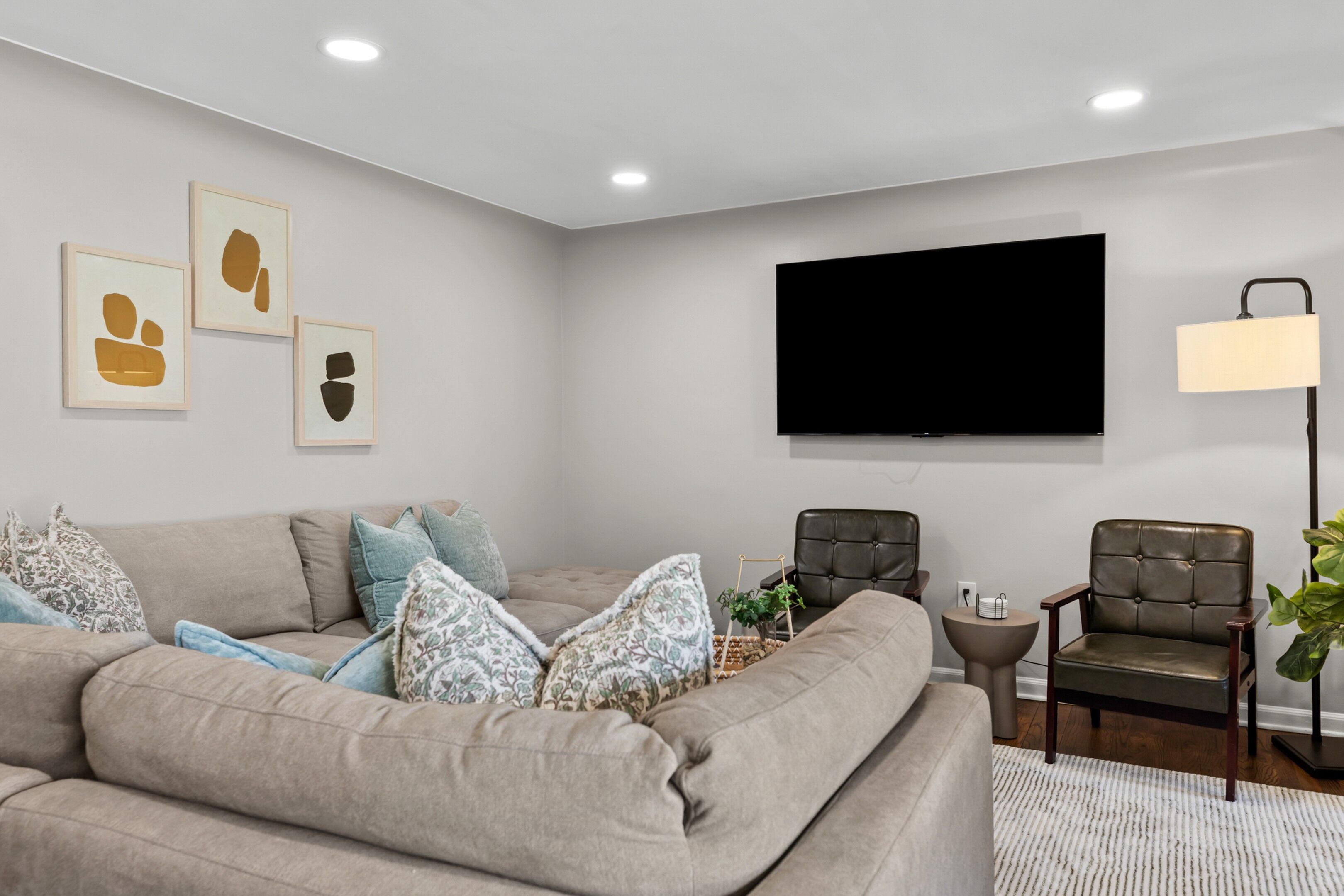 TV connectée, cheminée