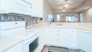 House, Multiple Beds, Kitchen, Partial Ocean View | Private kitchen - Aqua Vista (Panama City Beach)