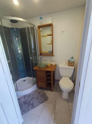 Hair dryer, towels, soap, toilet paper - Charming gîte with jacuzzi, baby, river pond (Belonchamp)