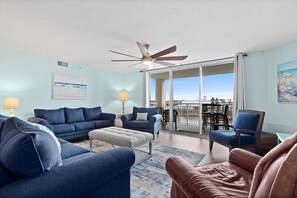 Condo, 4 Bedrooms | Living area | Smart TV - Yacht Club Villas #3-504 4 Bedroom Condo by RedAwning (North Myrtle Beach)