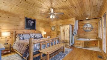 Cabin, 1 King Bed with Sofa bed, Hot Tub, Mountain View (Only Dreamin') | 1 bedroom, individually decorated, individually furnished, free WiFi