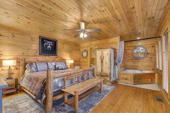 Cabin, 1 King Bed with Sofa bed, Hot Tub, Mountain View (Only Dreamin')