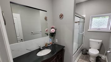 Shower, hair dryer