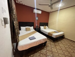 Standard Quadruple Room, 2 Double Beds, Garden View | Soundproofing, iron/ironing board, free WiFi, bed sheets - HOTEL DON JACINTO (Valladolid)