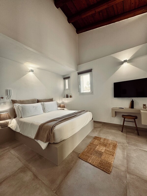 Chambre supérieure | Draps en coton égyptien, literie de qualité, couette en duvet