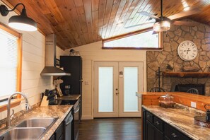 Lodge, Near Lake Texoma, Two Bedroom, Full Kitchen, Near Lake Access, Not Lake View - No Pets | Private kitchen | Microwave, coffee/tea maker - Willow Springs Marina (Mead)