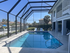 A heated pool