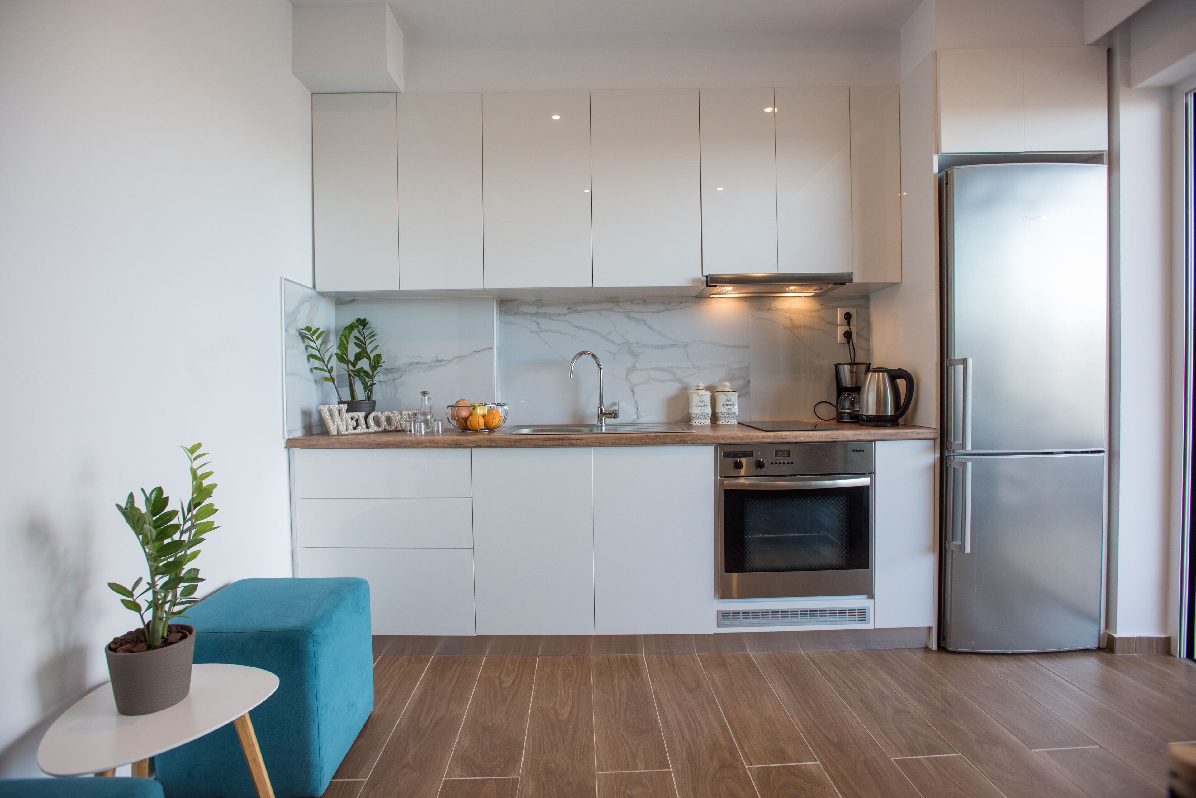 Apartemen | Dapur pribadi | Lemari es, oven, kompor, dan ketel listrik